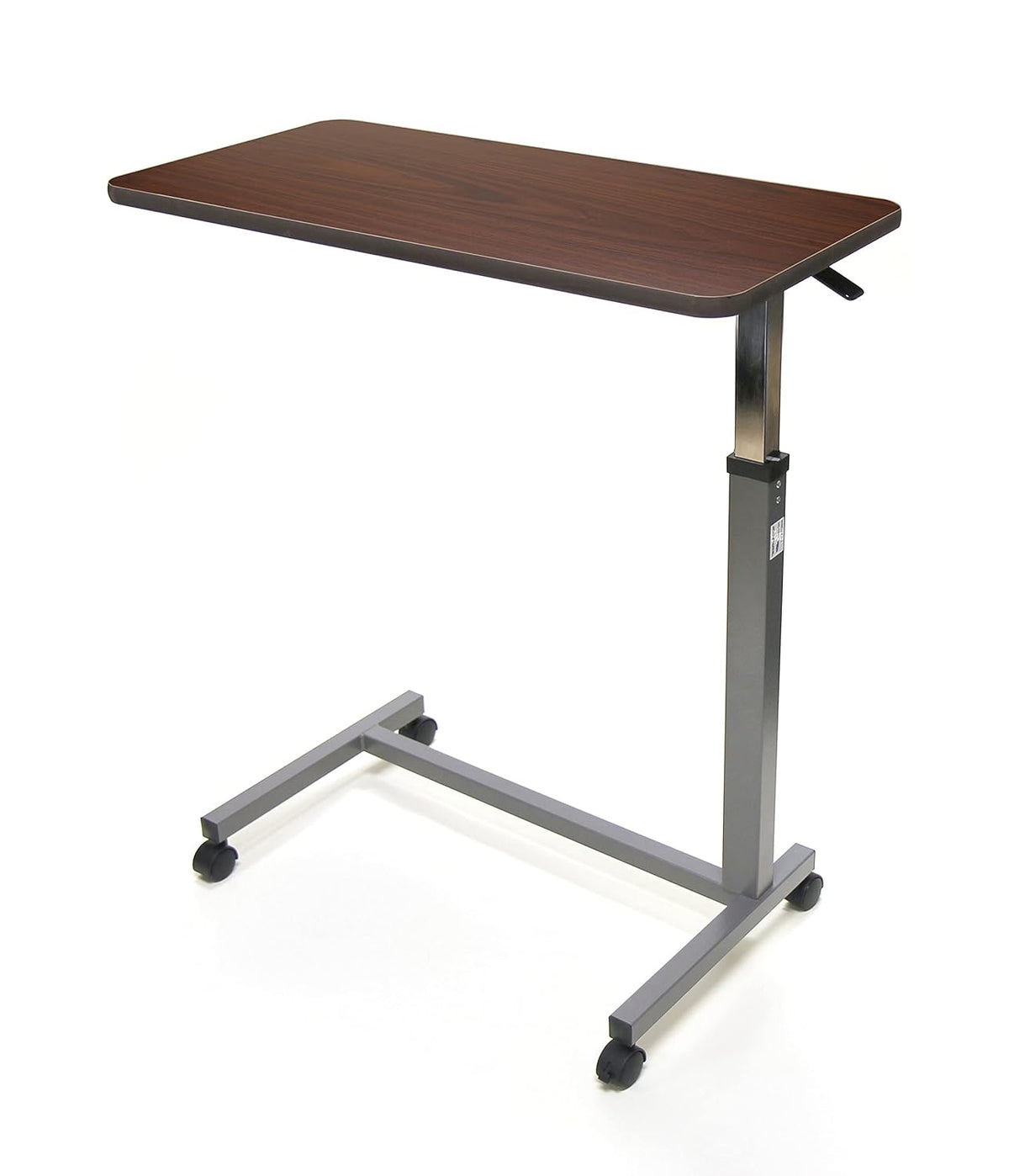 Overbed Table with Auto-Touch Adjustable Height and Wheels J62307