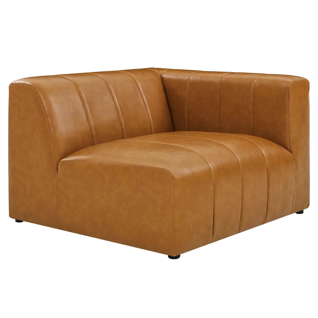 Vegan Leather 4-Piece Sectional Sofa Y32969