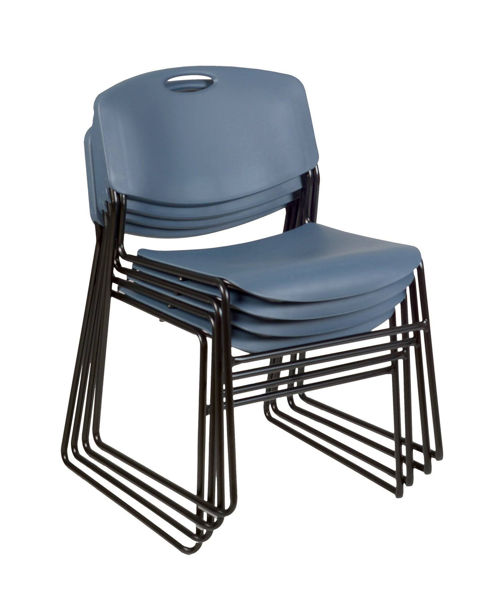 48x22 Square Breakroom Table with 4 Stack Chairs K713963