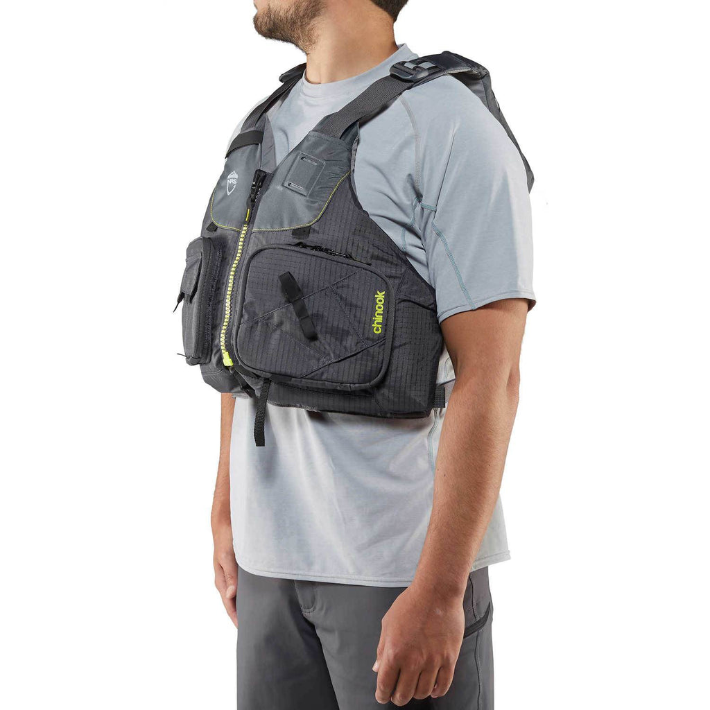 Charcoal Large/XL Fishing Kayak Lifejacket S198