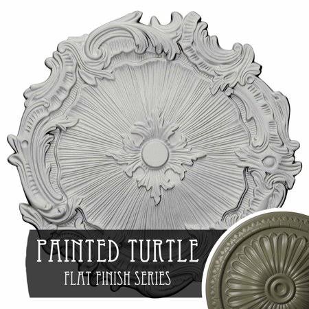 Hand-Painted Polished Copper Ceiling Medallion O8320