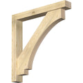 6x22W x 44x22D x 44x22H Rough Sawn Bracket with Offset Brace, Douglas Fir A89709