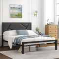 Twin Size Bed Frame with Leather Upholstered Headboard P50449