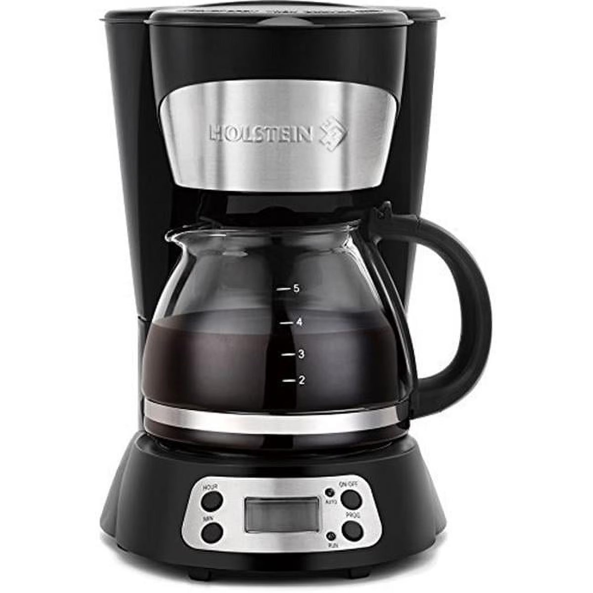 5 Cup Programmable Coffee Maker, Black M6479