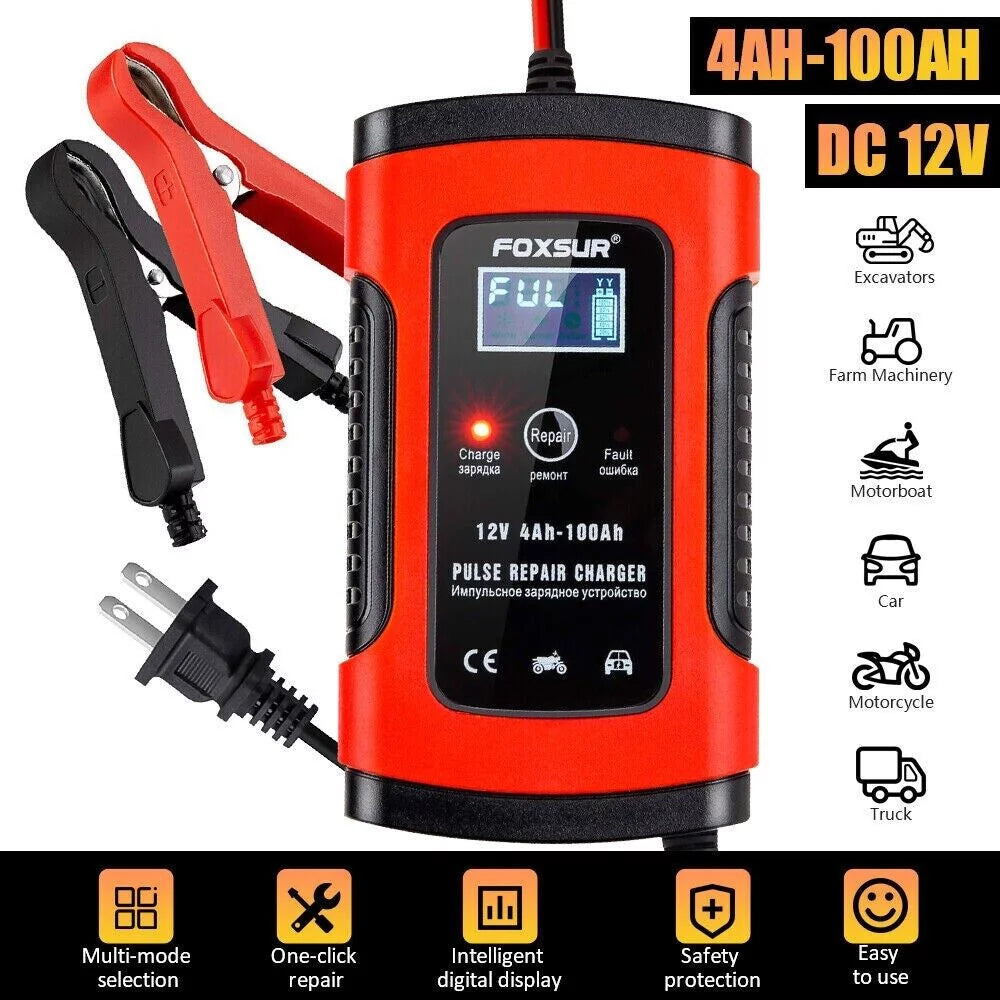 12V Automatic Battery Charger Maintainer A722