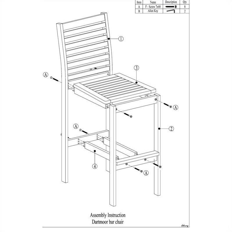 3 Piece Wood Patio Dining Set Q180