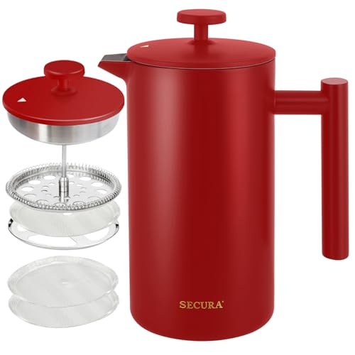 34oz Stainless Steel French Press Coffee Maker O312