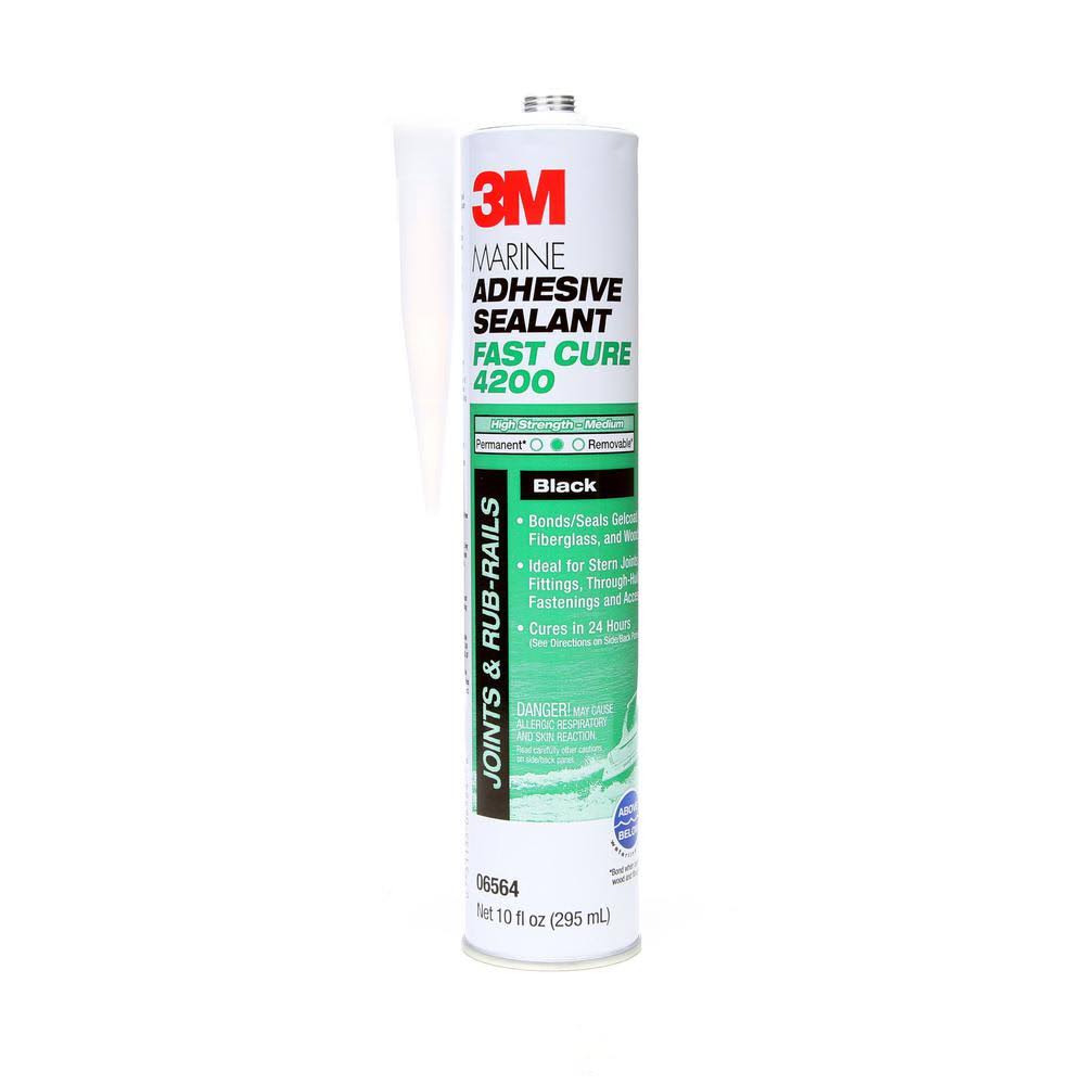 Black Marine Polyurethane Adhesive Sealant T60188