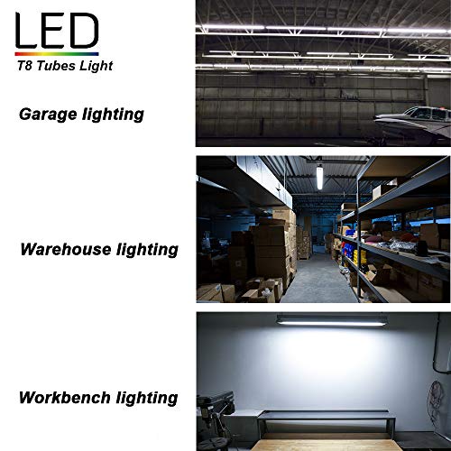 25-Pack 8ft 45W 5000K 4500LM Frosted LED Tube Y365505