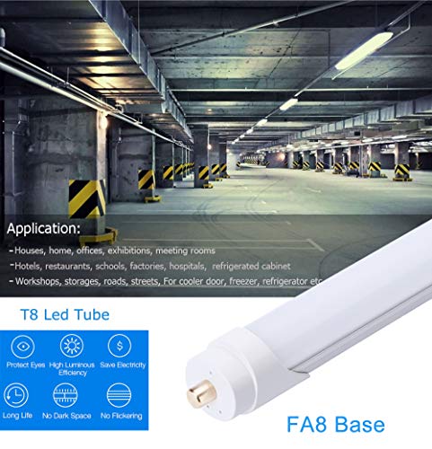 25-Pack 8ft 45W 5000K 4500LM Frosted LED Tube Y365505