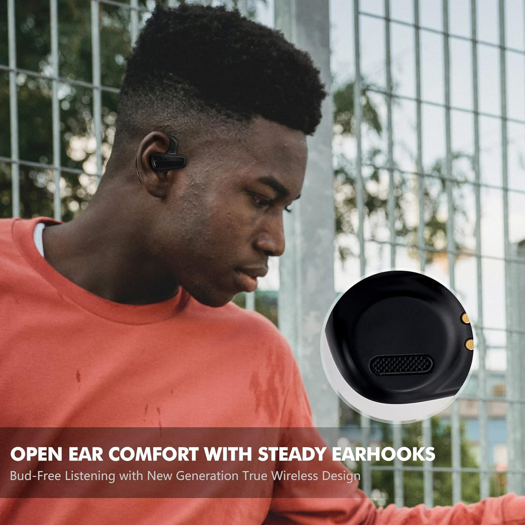 Open Ear Wireless Earbuds with Earhooks, 18 Hours Playtime, IPX7 Waterproof F226