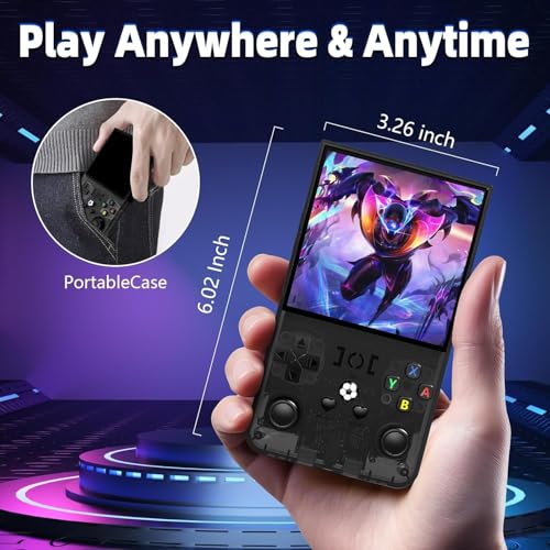 Handheld Game Console 4.0 Inch IPS 64GB TF Card 4000mAh Battery New Black V992