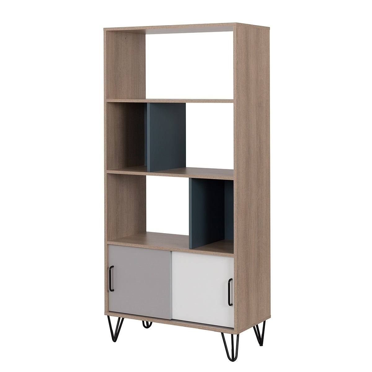 Bookcase with 2 Sliding Doors T993