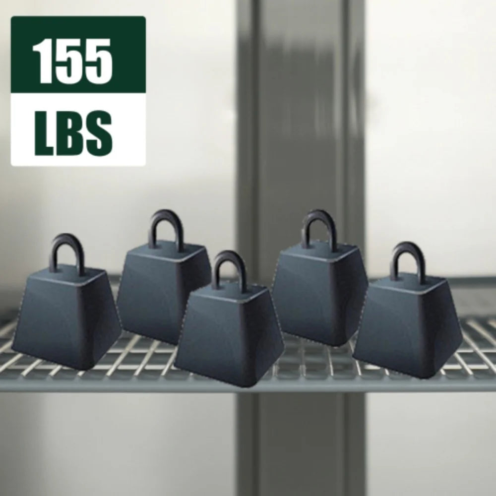 54" Commercial Refrigerator 49 Cu.ft 2 Solid Door Reach-In Stainless Steel Upright Fridge A50371