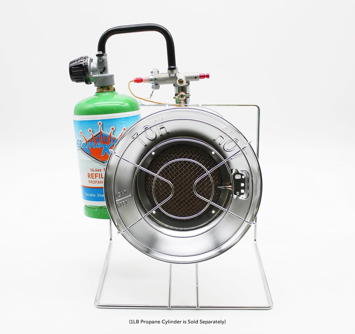 Portable Propane Heater Cooker 15,000 BTU Silver I51072
