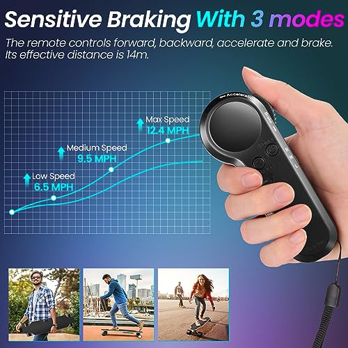 Electric Skateboard with Remote, 350W Brushless Motor E2761