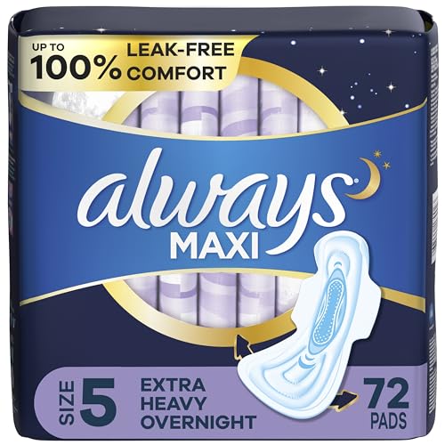 20 Count Heavy Overnight Maxi Pads with Wings F518