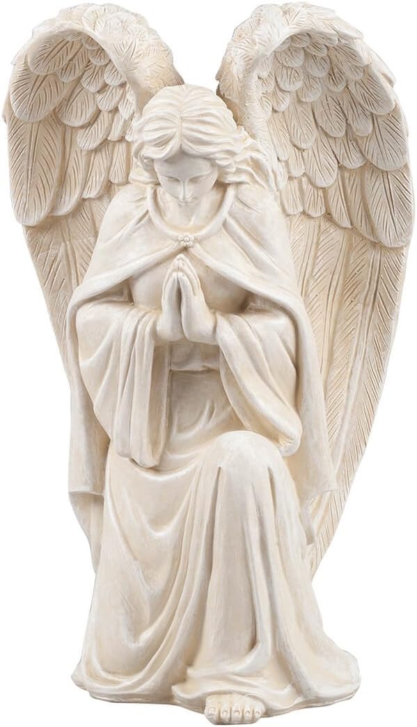 White Resin Angel Statue 16 inch Y40072