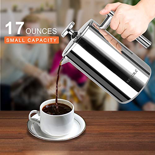 34oz Stainless Steel French Press Coffee Maker O312