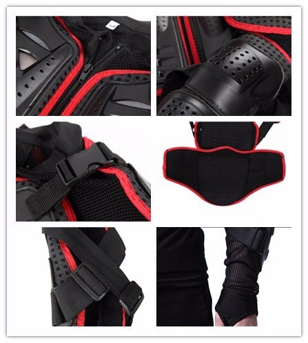 Motorcycle Full Body Armor Protective Jacket Guard ATV Motocross Gear Shirt Q86762