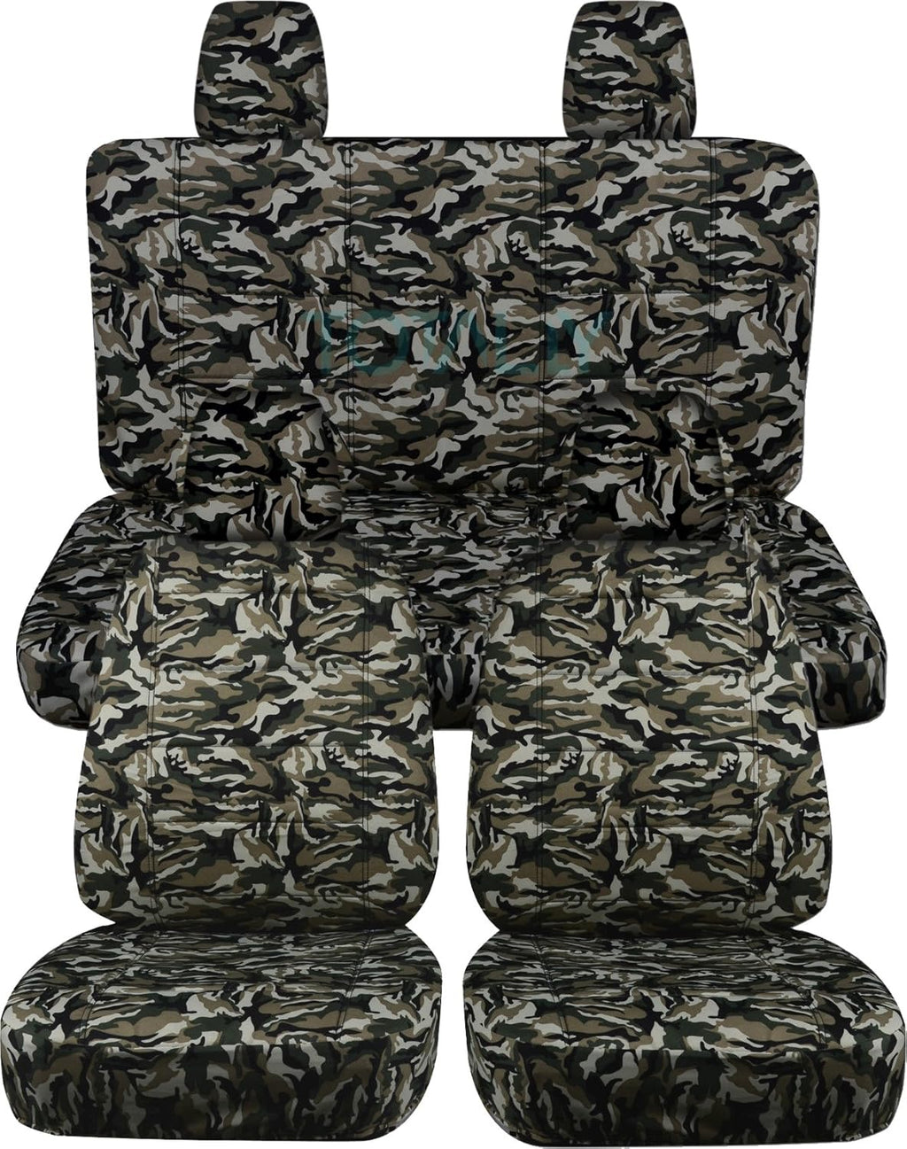 Camouflage Seat Covers Full Set Front & Rear U591