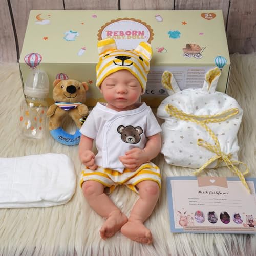 16 Inch Full Platinum Silicone Reborn Baby Doll V45989