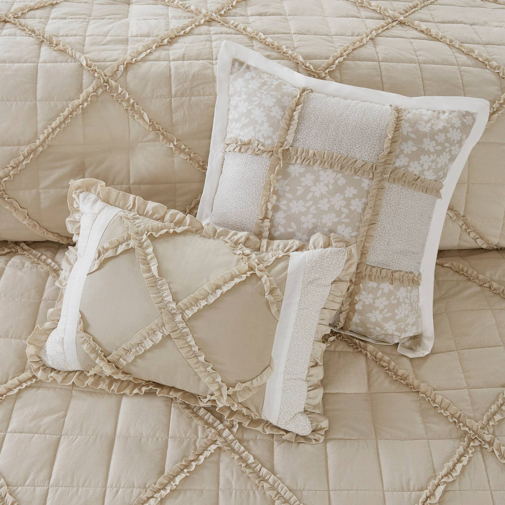 9 Piece Cotton Percale Queen Duvet Cover Set I6829