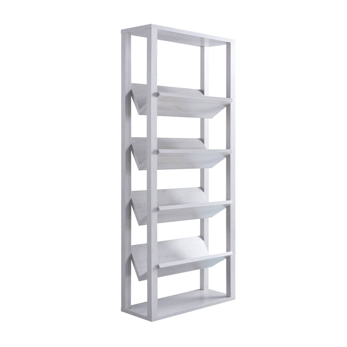 White 6 Shelf Bookshelf M883