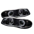 Black LED Halo Projector Headlights O7819