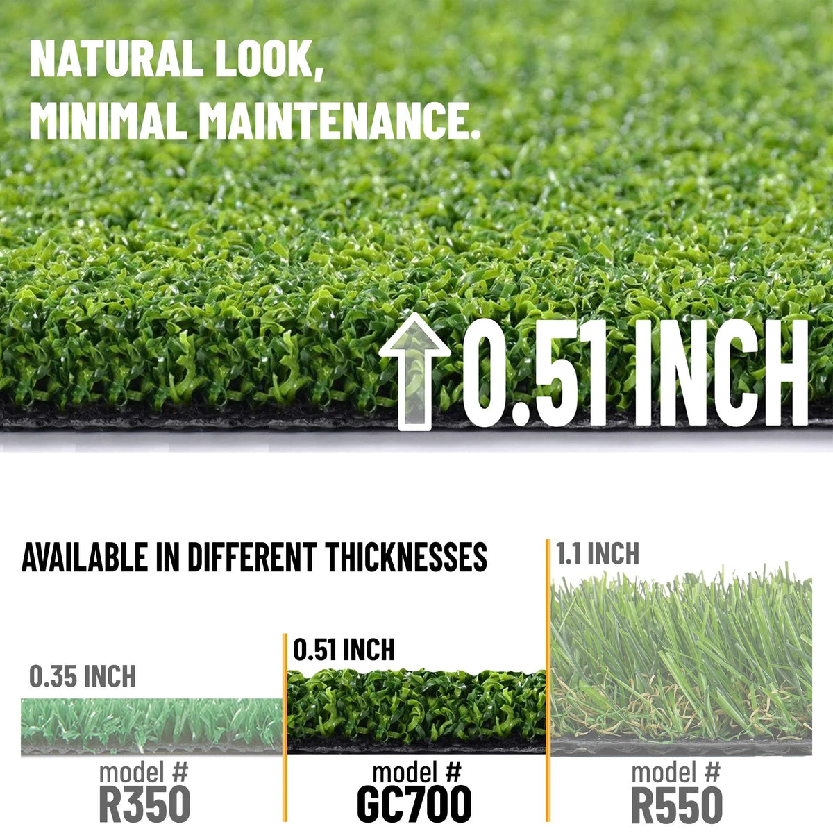 6'6" x 28' Green Artificial Turf Golf Hitting Mat U619261