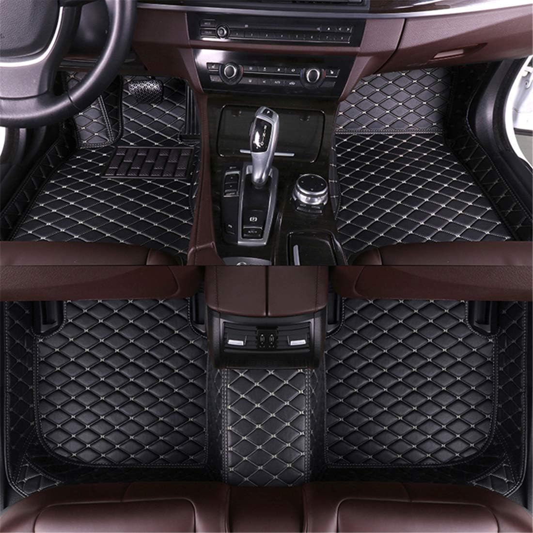 Black Red Car Floor Mats S561