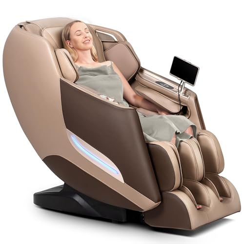 3D Massage Chair Full Body Zero Gravity Shiatsu Recliner with Heating SL Track C6084