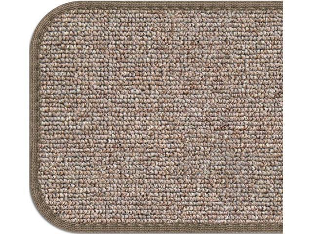 Set of 15 Adhesive Carpet Stair Treads Pebble Beige 9 in. x 36 in. S2200