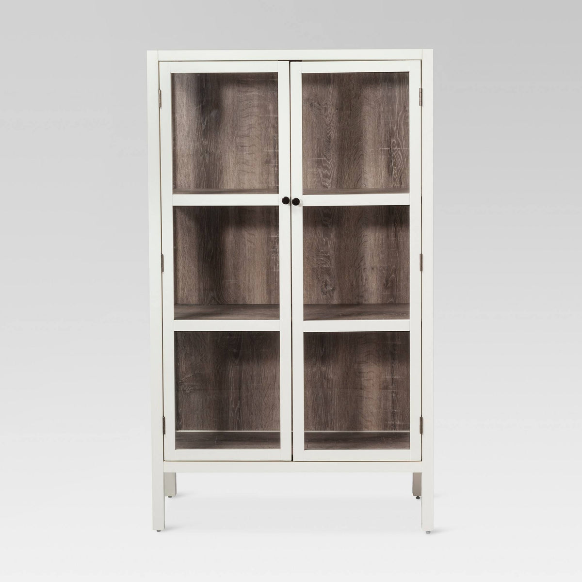 White Glass Library Cabinet B608