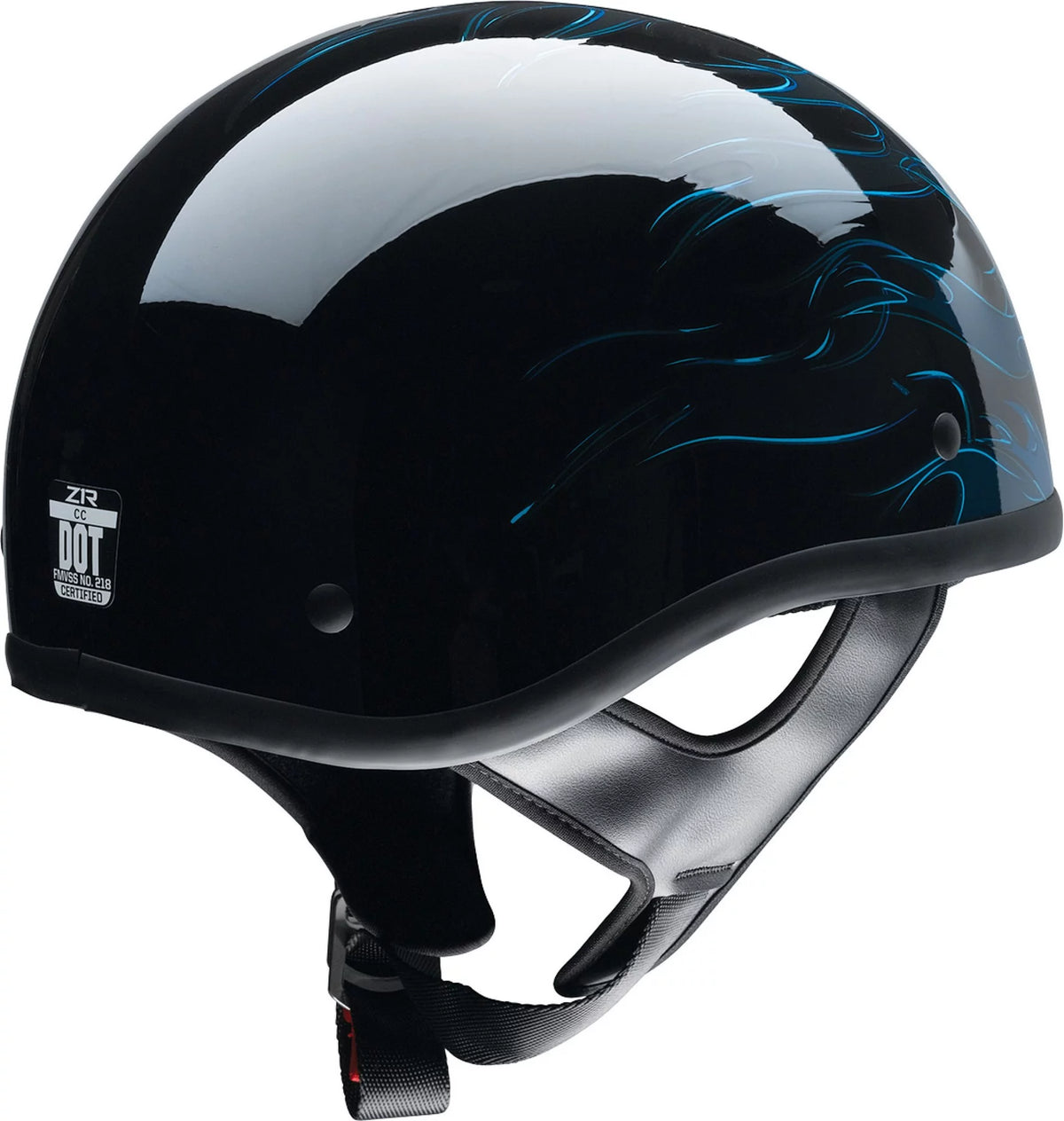 Blue Motorcycle Half Helmet V5080