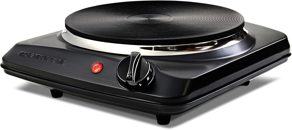 Electric Double Burner 6 & 7 Inch Cast Iron Cooktop Black H235