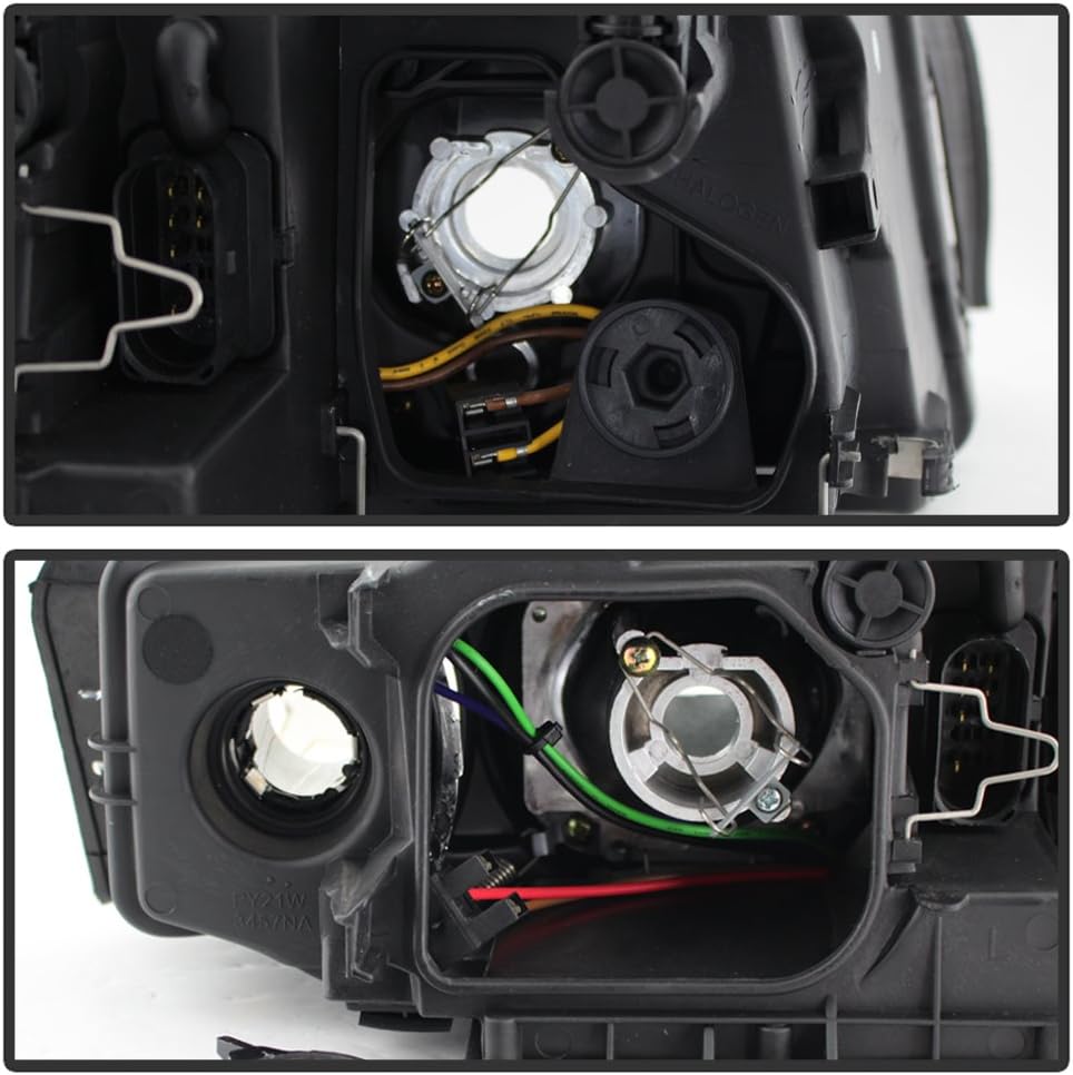 Black Projector Headlight Replacement Left+Right K558
