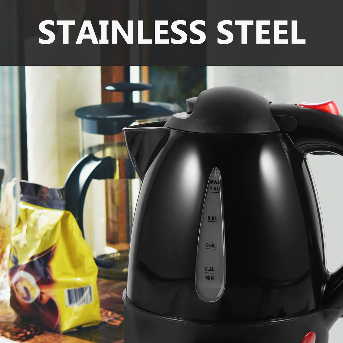 Car Hot Water Kettle Automatic Power-off Food Grade Electric Tea Boiler T991830