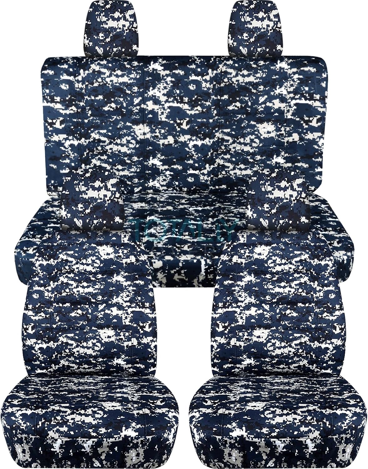 Camouflage Seat Covers Full Set Front & Rear U591