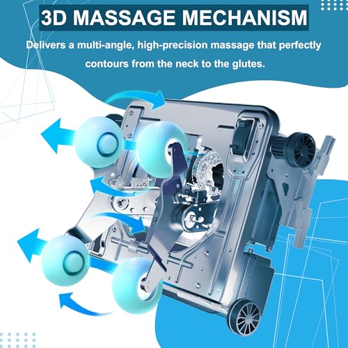 3D Massage Chair Full Body Zero Gravity Shiatsu Recliner with Heating SL Track C6084