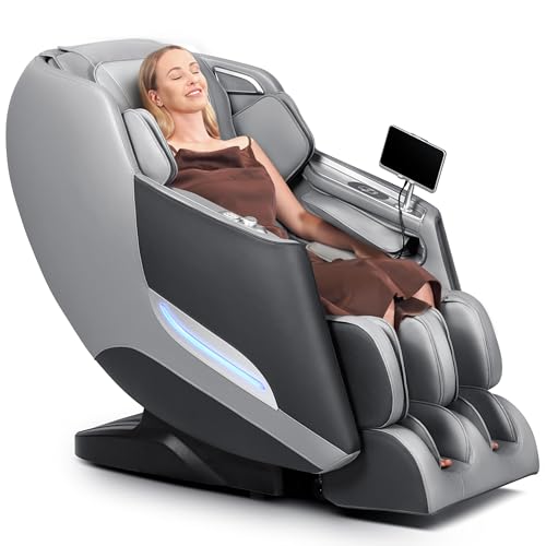 3D Massage Chair Full Body Zero Gravity Shiatsu Recliner with Heating SL Track C6084