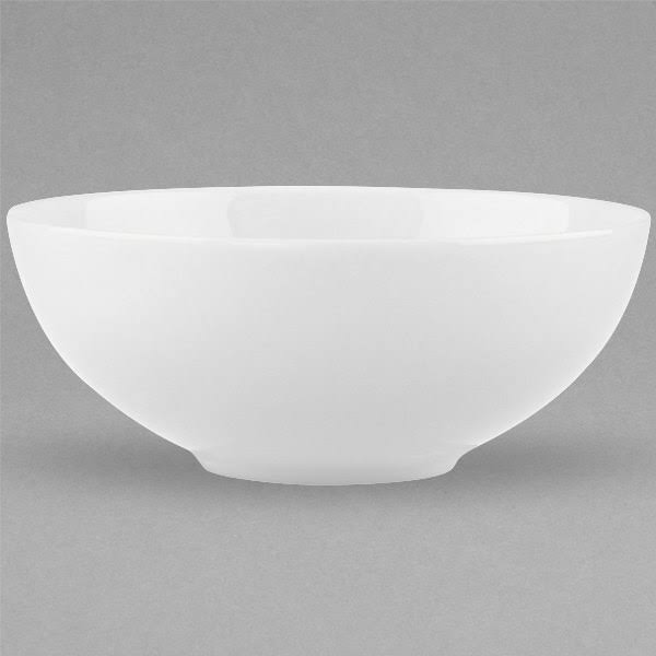 White Bone Porcelain Bowl 16 oz. Q3772