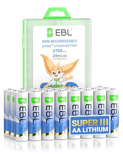 12 Pack 1.5V 3700mAh AA Lithium Batteries Z61864