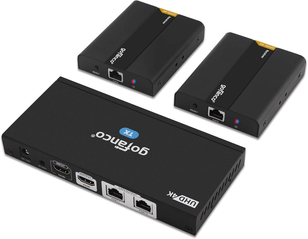1x4 HDMI Extender Splitter 1080p Over Cat5e/Cat6/Cat7 Ethernet Cable B37969