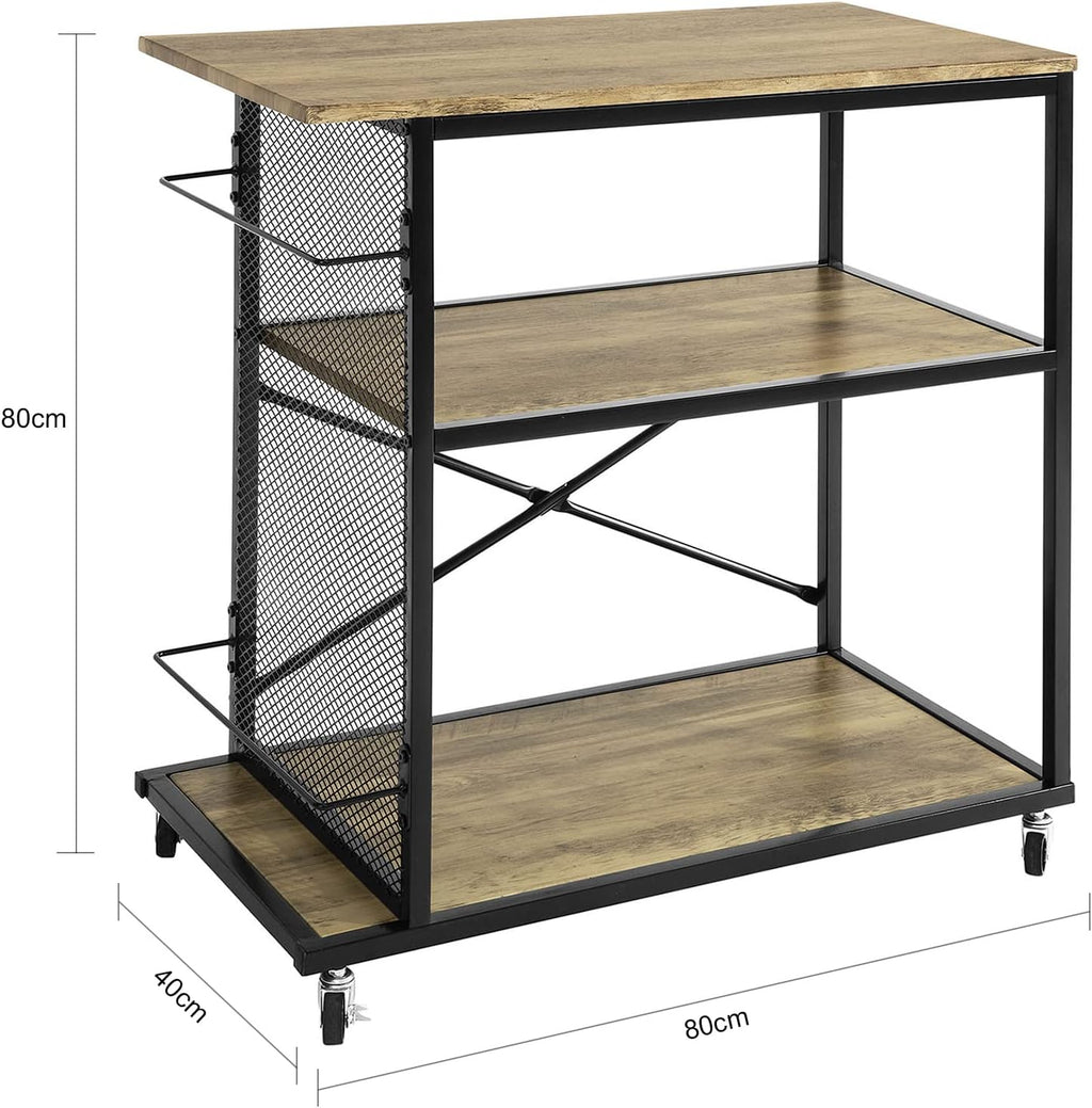 Wood Metal Serving Cart R300691