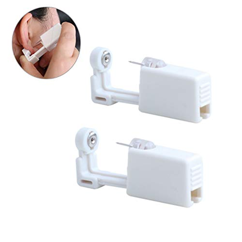 Disposable Self Mixed Colors Ear Piercing Gun Kit Tool (Gold) R79616