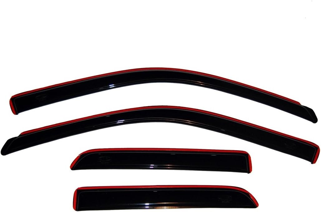 Dark Smoke Side Window Deflector 4-Piece Set R969