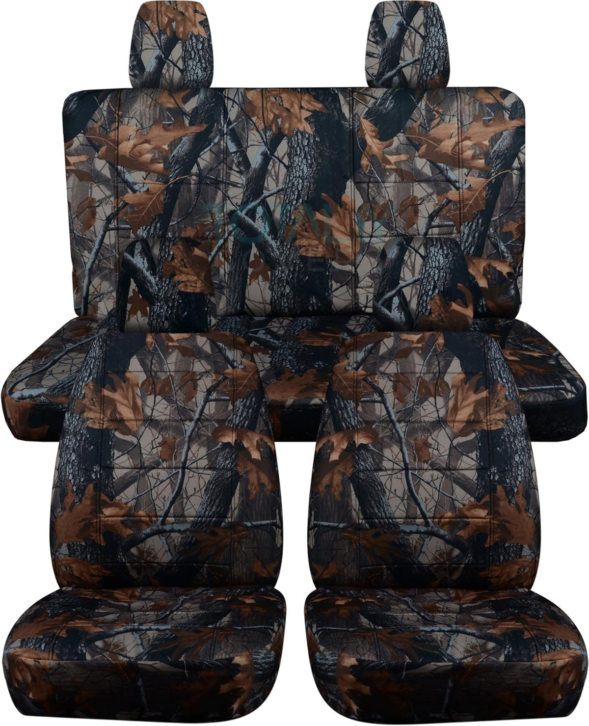 Camouflage Seat Covers Full Set Front & Rear U591