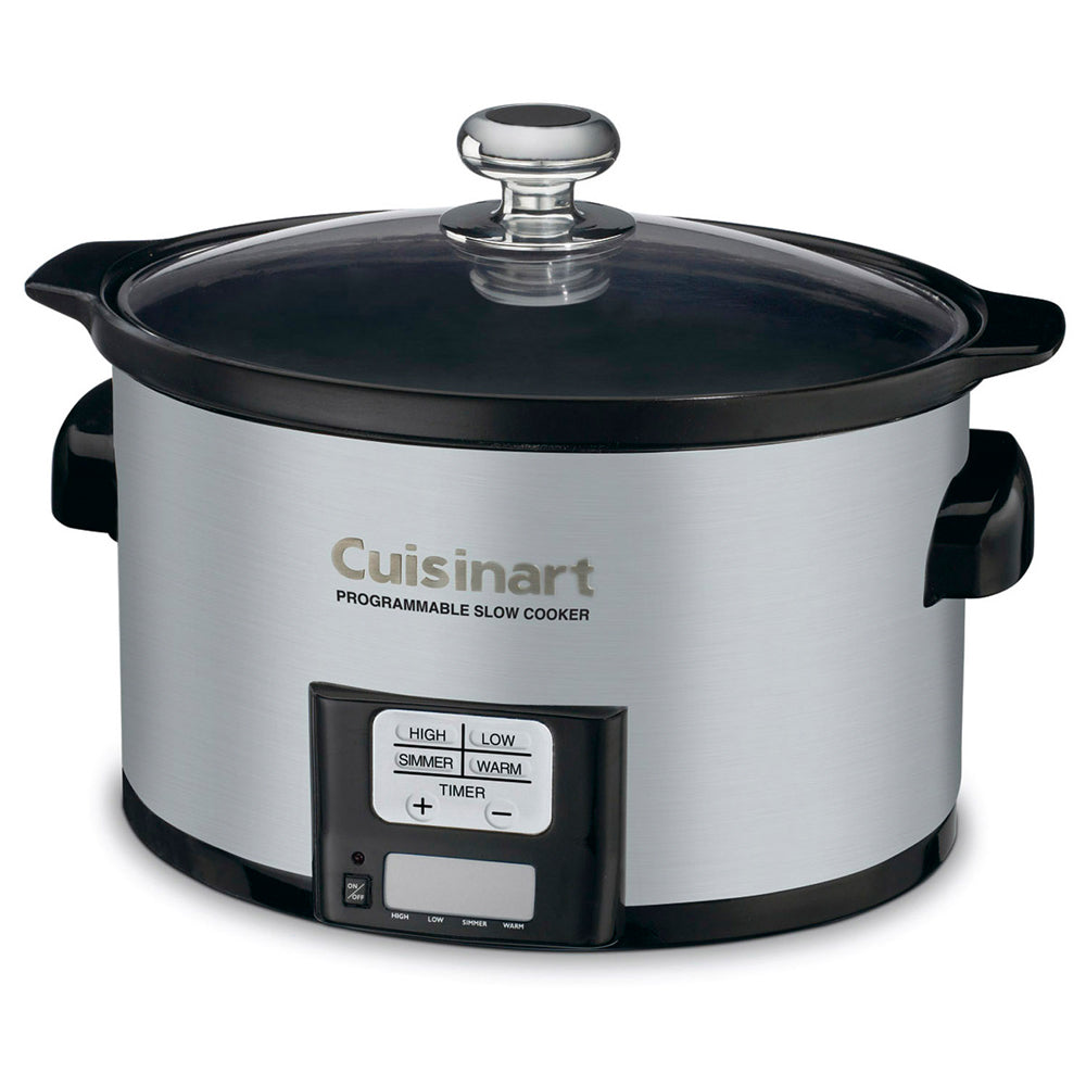 3.5 Quart Programmable Slow Cooker Brushed Stainless Steel I6683
