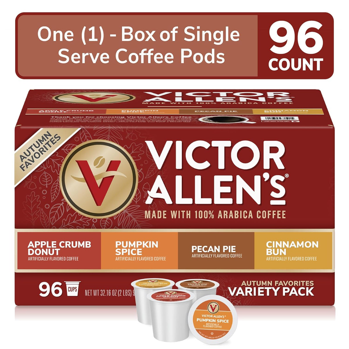 Autumn Favorites Variety Pack Coffee Pods, 96 Count R62402